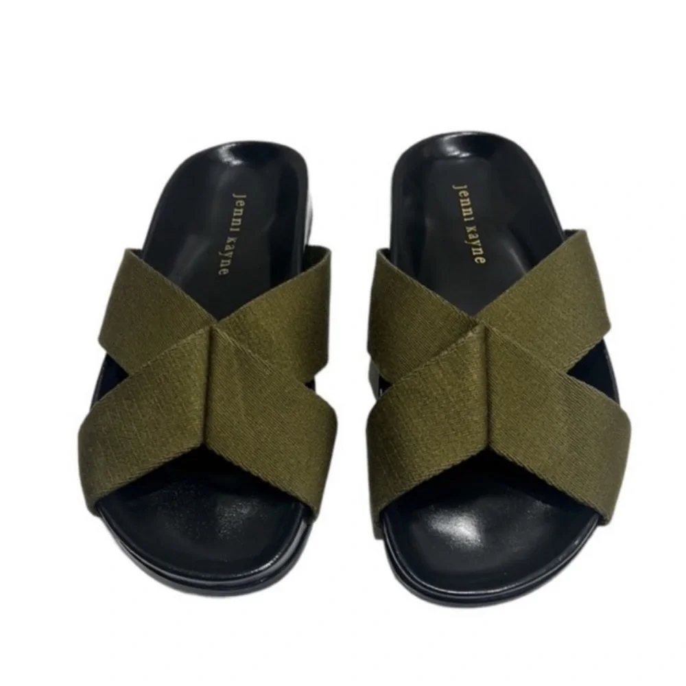 Jenni Kayne Green Crossover Sandals Size EU 36